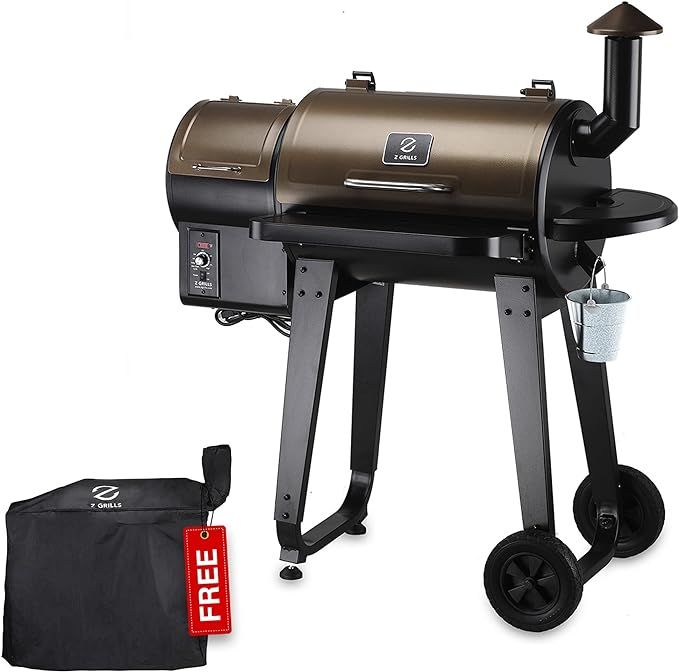 Z GRILLS ZPG-450A 2023 Upgrade Wood Pellet Grill & Smoker 6 in 1 BBQ Grill Auto Temperature Contr... | Amazon (US)