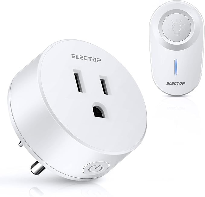Remote Control Outlet, ELECTOP 15A/1500W Wireless Outlet Power Switch, No Wire Long Range Electri... | Amazon (US)