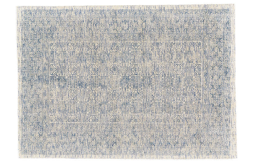 Elliott Hand-Loomed Rug - Blue - 8'x11' | One Kings Lane