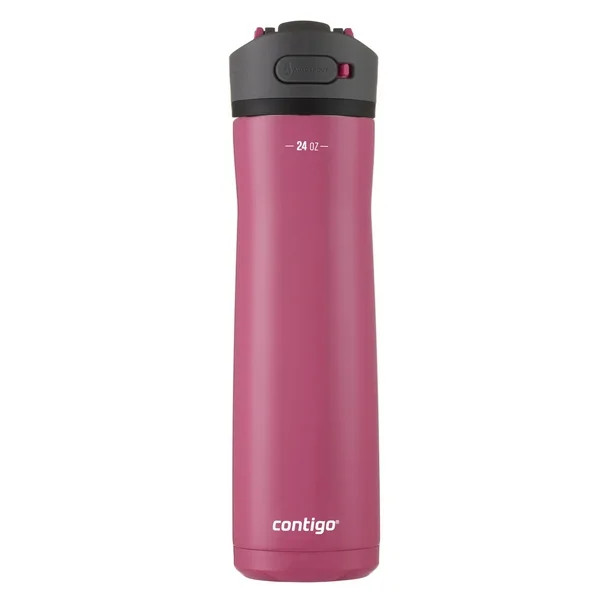 Contigo Ashland 2.0 Stainless Steel Water Bottle with Autospout Straw Lid in Pink, 24 fl oz. | Walmart (US)