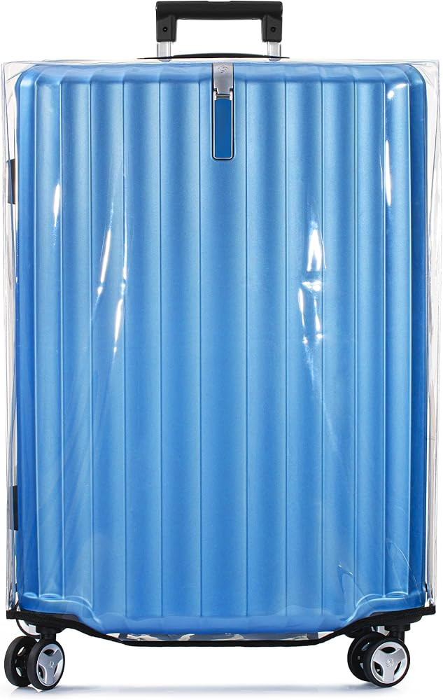 BlueCosto Luggage Cover for Suitcase - 26" Clear PVC Luggage Protector for 25" - 27" Sized Bags -... | Amazon (US)