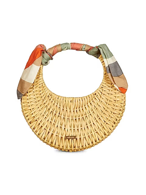 Mini Taja Rattan Top Handle Bag | Saks Fifth Avenue