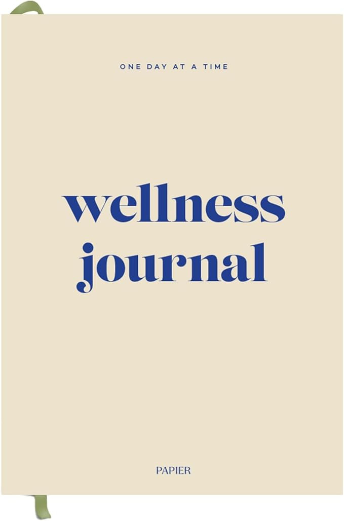 Papier Daily Wellness Journal Diary - Beige, 8.46"L x 6.02"W | Hardback Cover Wellbeing, Gratitud... | Amazon (US)