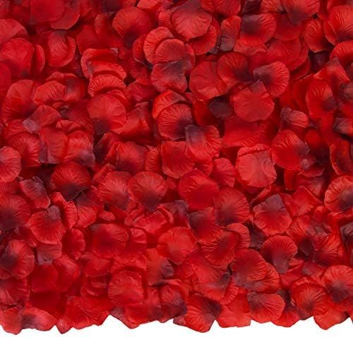 Attmu Valentine's Day Decor 3200 Pcs Silk Rose Petals for Romantic Night, Fake Rose Flower Petals... | Amazon (US)