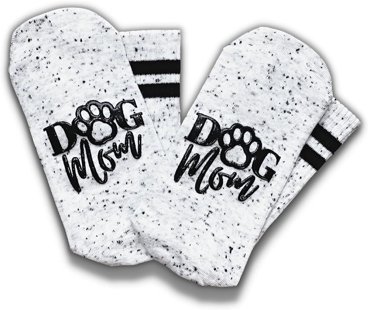 Boutique Dog Mom & Cat Mom Socks | Crew Style | Cat Lover Dog Mom Gifts for Women | Funny for Wif... | Amazon (US)