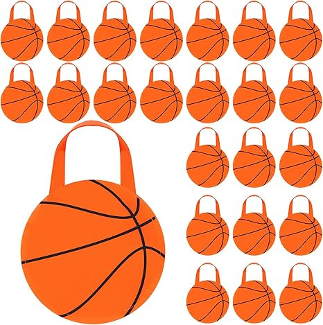Shihanee 50 Pcs Basketball Bags for Party Ball Themed Goody Candy Bags Sport Game Treat Handbags ... | Amazon (US)