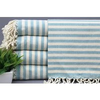 Blue Towel-striped Towel-Turkish Towel-Wholesale Towel-Bath Towel-40""x70""-Cotton Towel-Beach Towel-Wedding Towel-Gift Towel-(Umt, Ksy | Etsy (US)