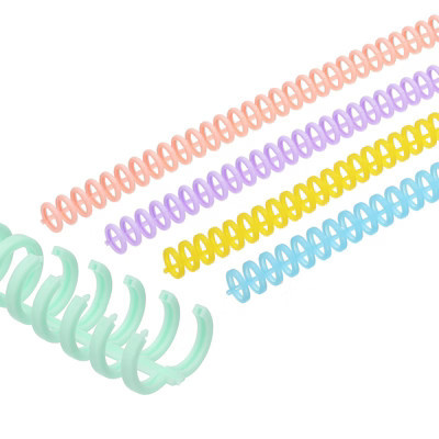 Unique Bargains Smooth Portable Plastic Rings Comb Binding Spines 50 Pcs Multicolor | Target