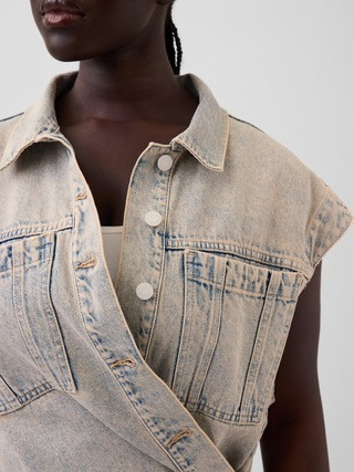 Gap × HFR Denim Oversized Vest by Nicole Benefield Portfolio | Gap (US)