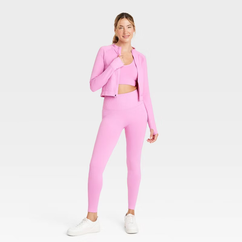 Women's Seamless Fitted Full Zip Jacket - JoyLab™ | Target