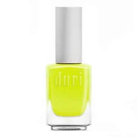 Duri Nail Polish 158N Atomic Neon Yellow Lacquer Matte Finish Semi-Sheer Coverage 0.45 Fl Oz | Walmart (US)