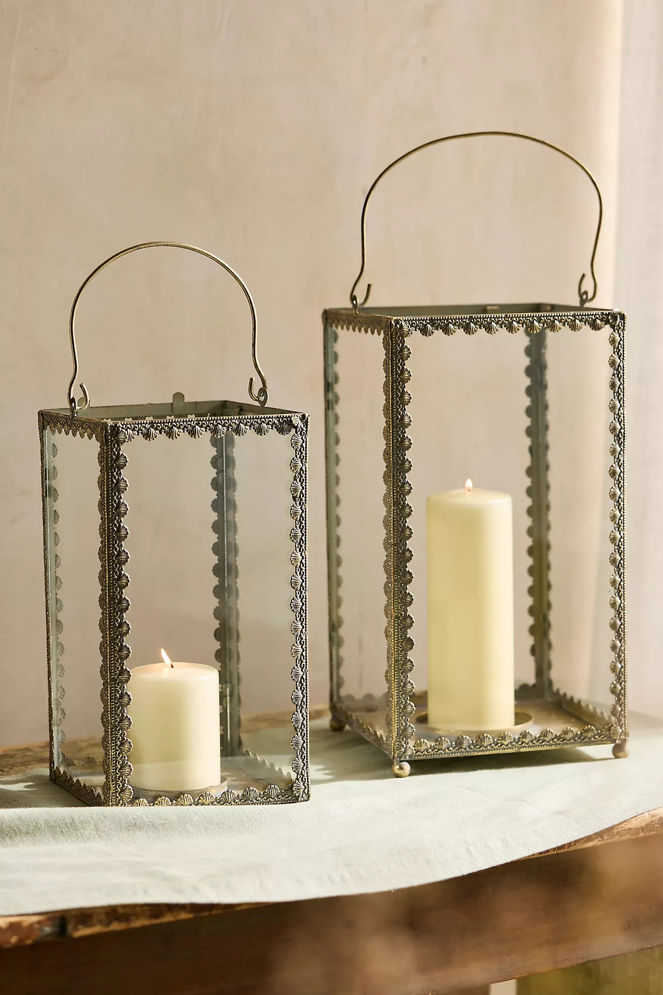 Antique Scalloped Lantern | Anthropologie (US)