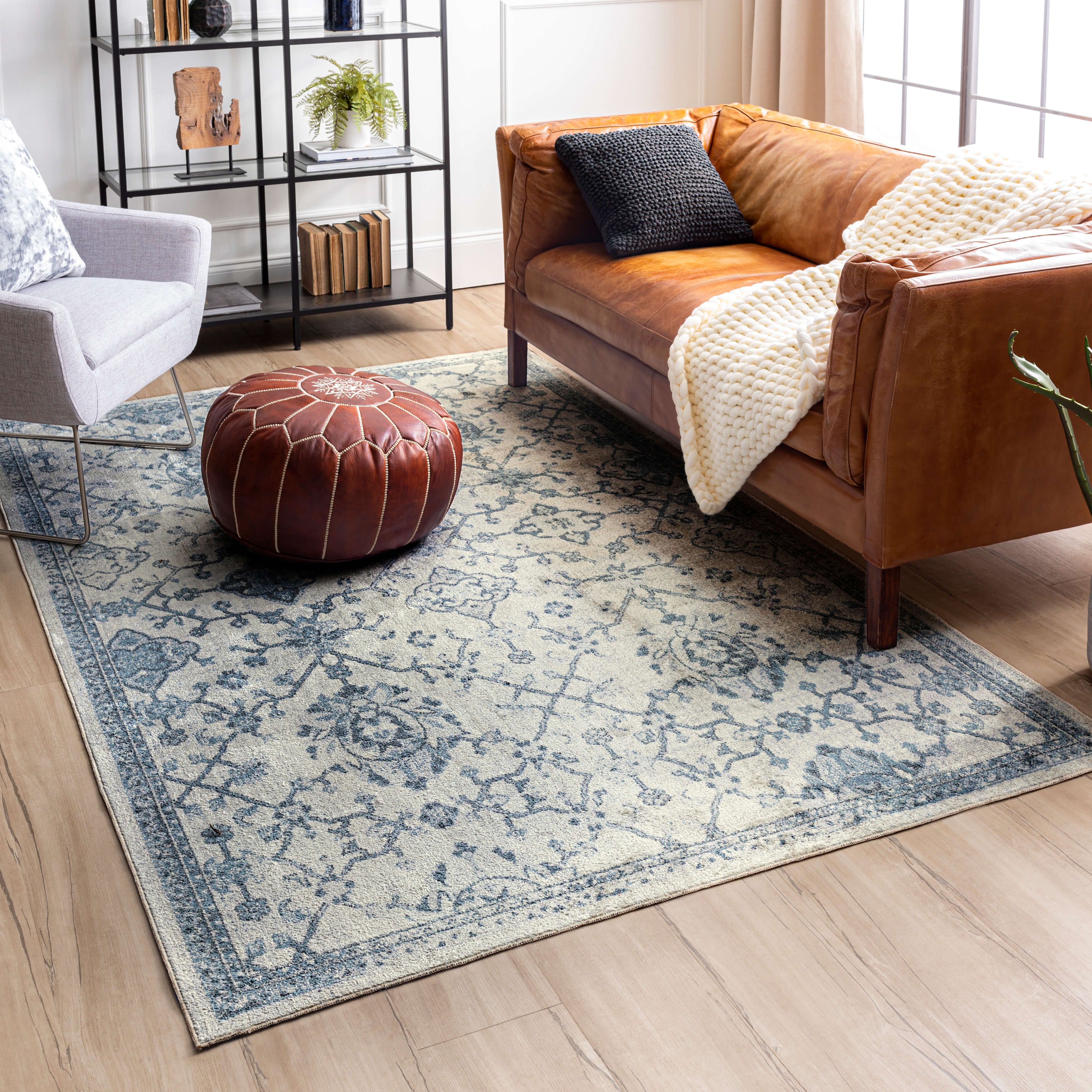 Armada Grantham Blue Area Rug | Covered By Rugs
