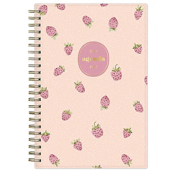 2026-2027 Blue Sky Sincerely Jules Berry Rose 5" x 8" Academic Year Weekly & Monthly Planner, | Staples