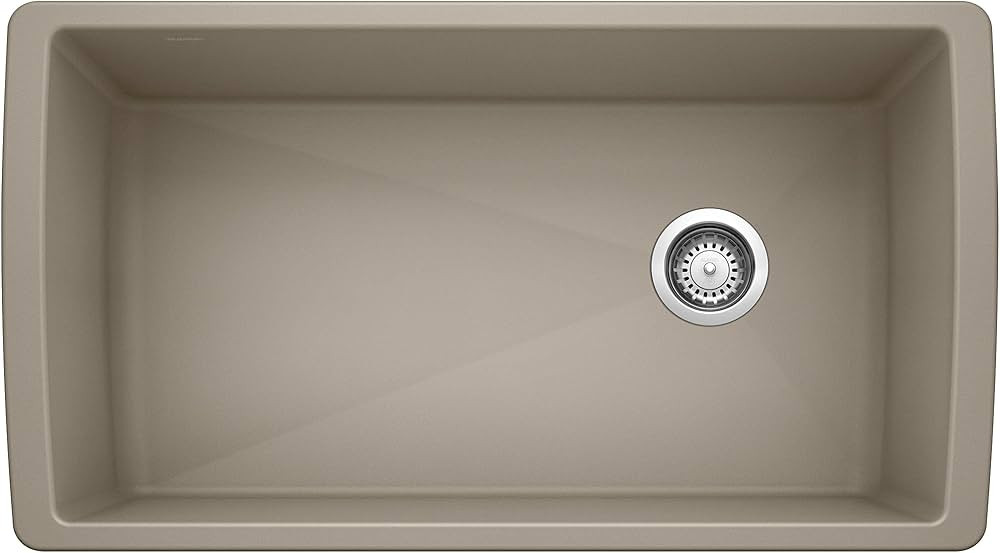 BLANCO, Trufle 441765 DIAMOND SILGRANIT Super Single Undermount Kitchen Sink, 33.5" X 18.5" | Amazon (US)