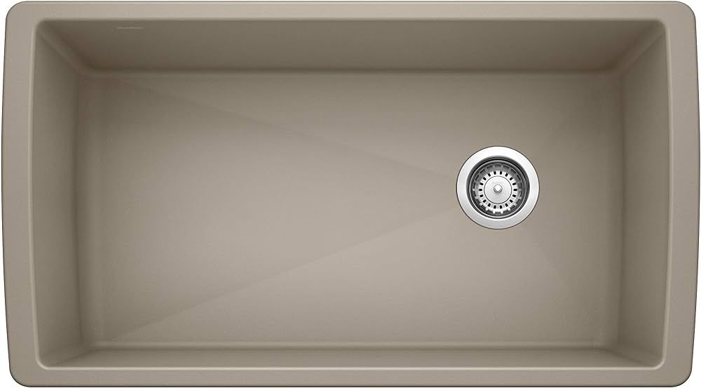 BLANCO, Trufle 441765 DIAMOND SILGRANIT Super Single Undermount Kitchen Sink, 33.5" X 18.5" | Amazon (US)