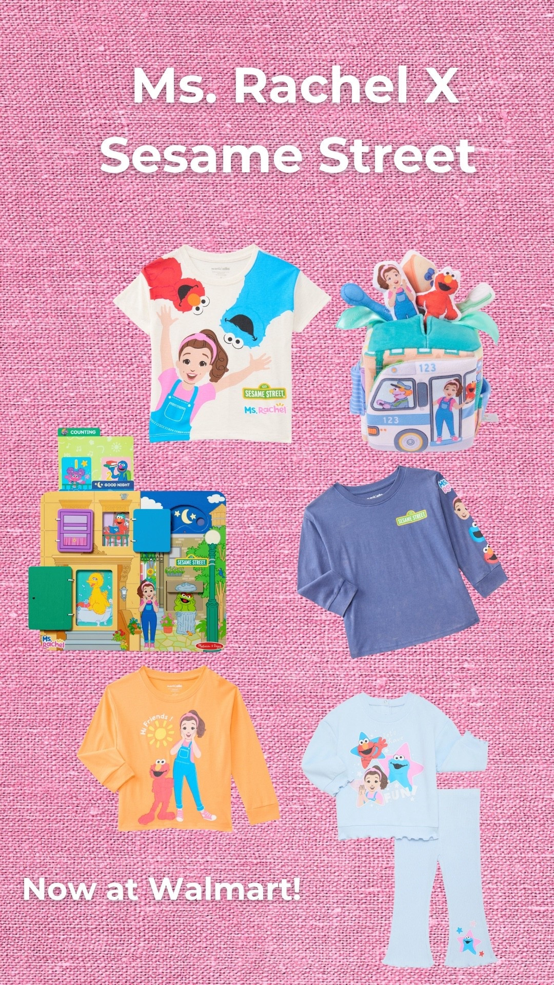 Two of your kids favorites have collided!! The Ms. Rachel X Sesame Street collection at Walmart is too cute! 


#walmart #walmartfinds #msrachel #sesamestreet #toddlers