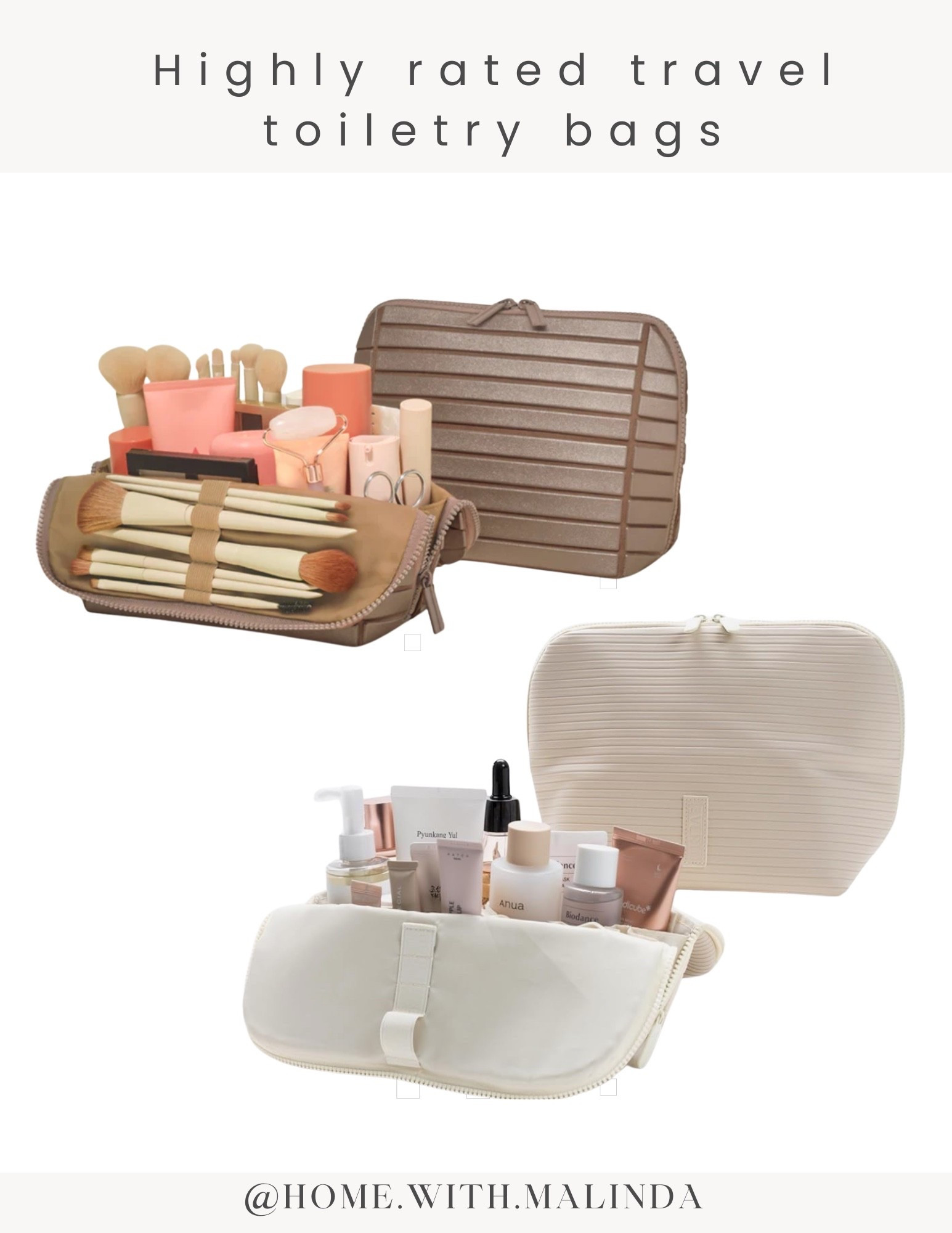 Toiletry bags | makeup bags | travel bag | travel makeup bag | vacation, accessories | travel accessories | the best toiletry bag | the best makeup bag 

#LTKTravel #LTKBeauty
