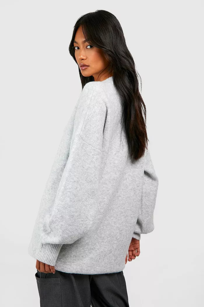 Soft Knit Longline Jumper | Boohoo.com (UK & IE)