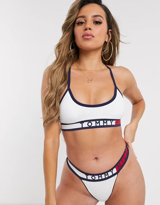 Tommy Hilfiger Iconic Bralette in white | ASOS US