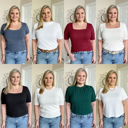 Tops that aren’t oversized men’s fit! More pulled together for casual days or dress up for workwear. Wearing a size large in all tops  

#LTKworkwear #LTKstyletip #LTKunder50