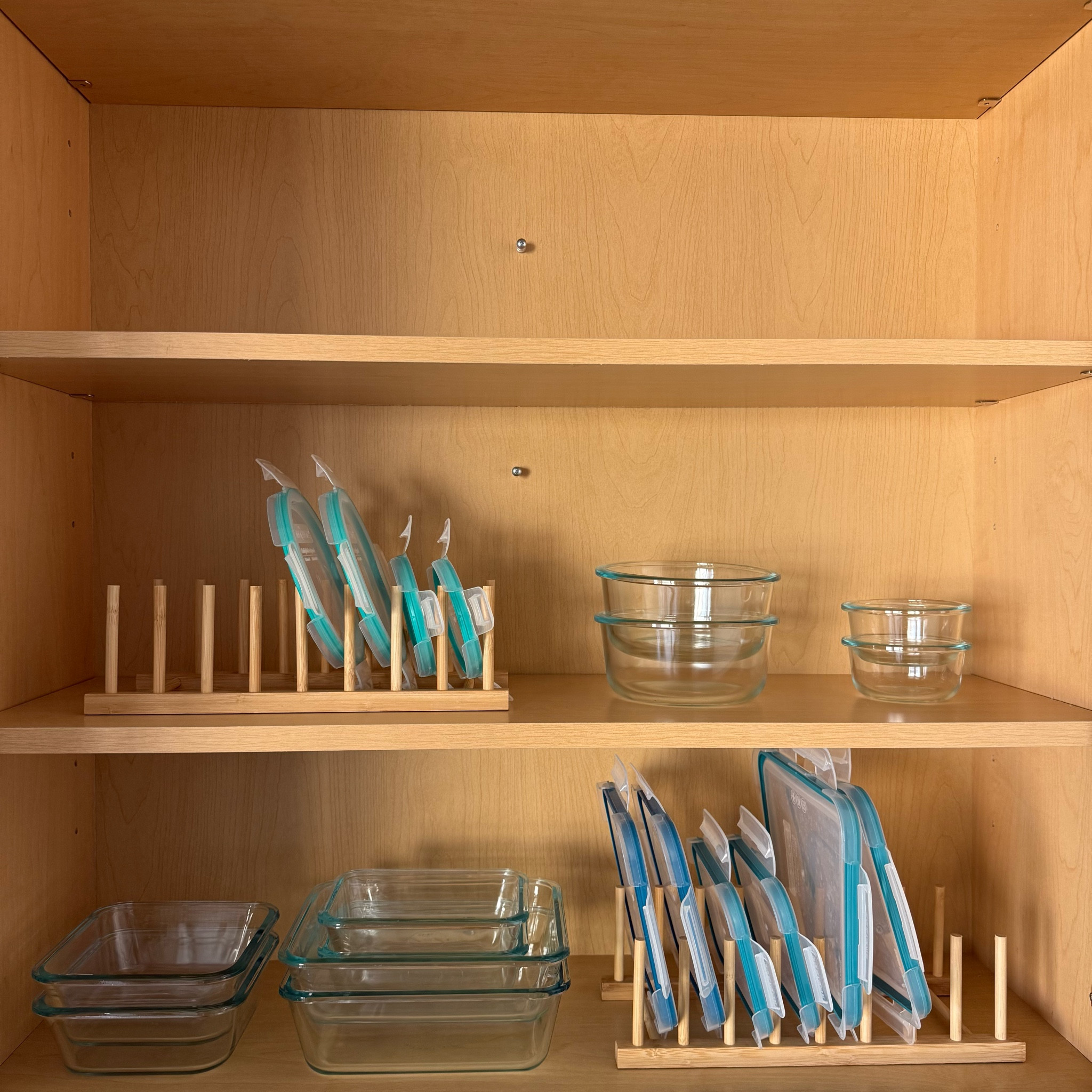 leftover storage organization || bamboo storage holder, bamboo organizer, kitchen cabinet organizer, glass containers

#LTKFindsUnder100 #LTKHome