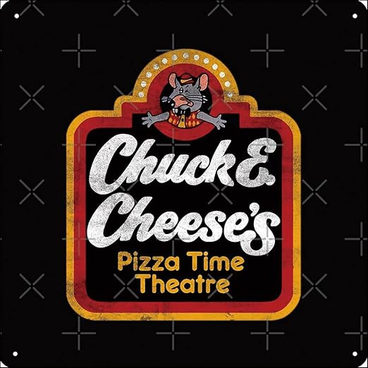 Jitipozy Chuck E, Cheese's Retro Distressed Art Board Print Metal Sign 12 x 12 inches Funny for H... | Amazon (US)