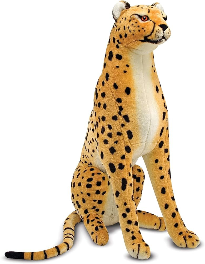 Melissa & Doug Giant Cheetah - Lifelike Stuffed Animal (Stands Nearly 3 Feet Tall) | Amazon (US)