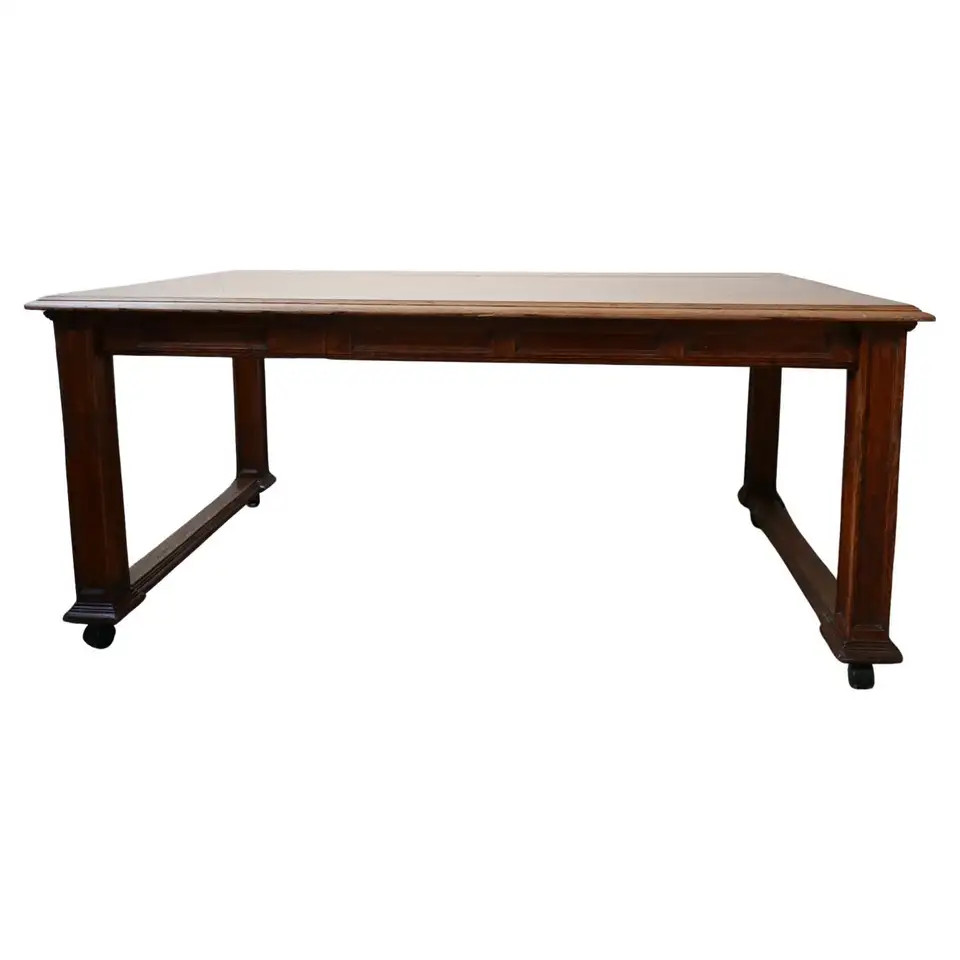 Antique English Oak Refectory Table or Kitchen Island | 1stDibs