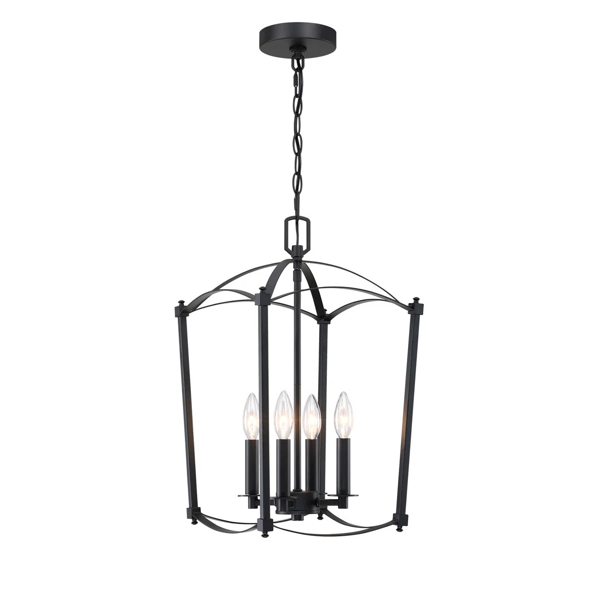4- Light Matte Black Pendant Light | Wayfair North America