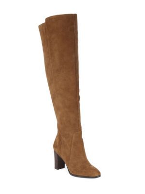 Saks Fifth Avenue - Marlow Tall Suede Heeled Boots | Saks Fifth Avenue OFF 5TH