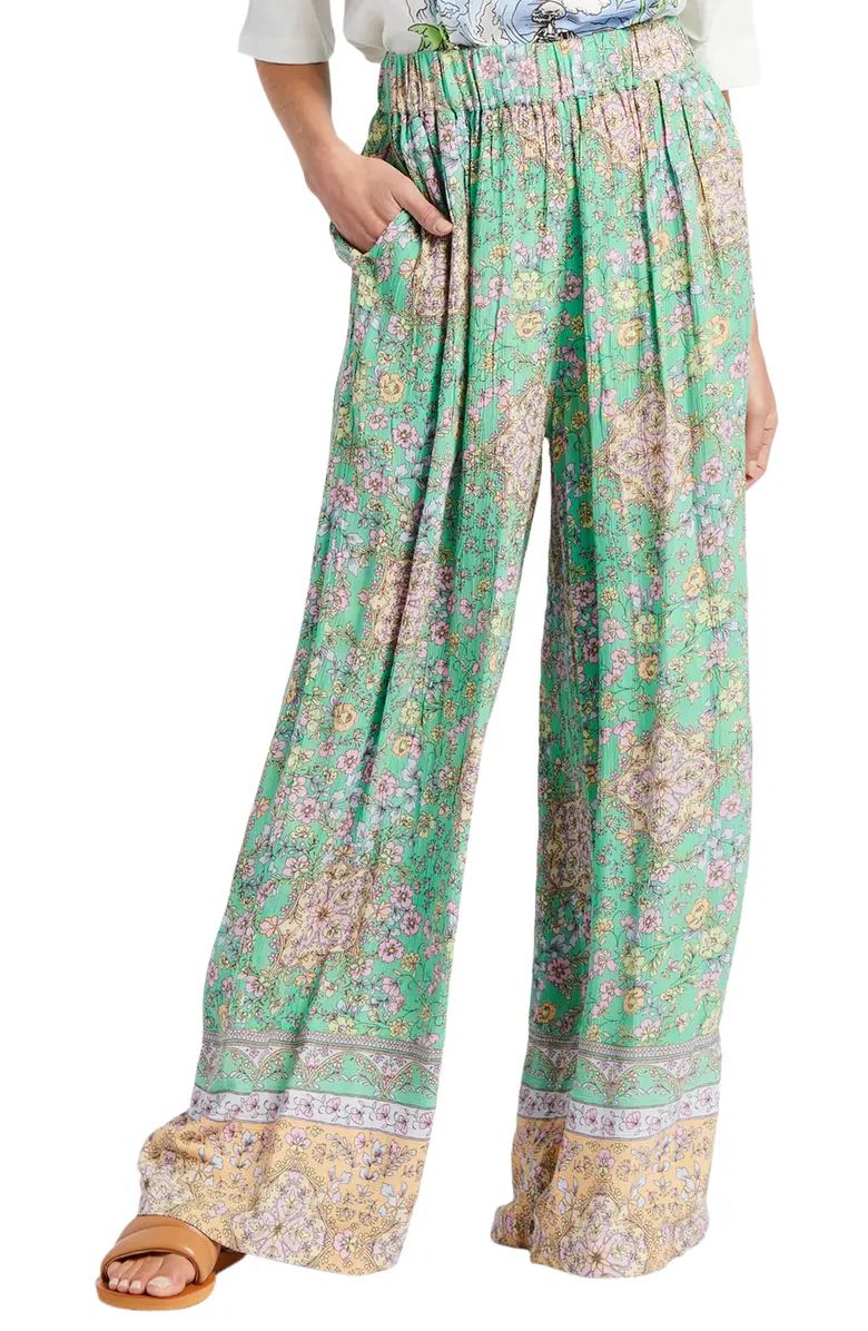 Sun Chasers Floral Wide Leg Pants | Nordstrom