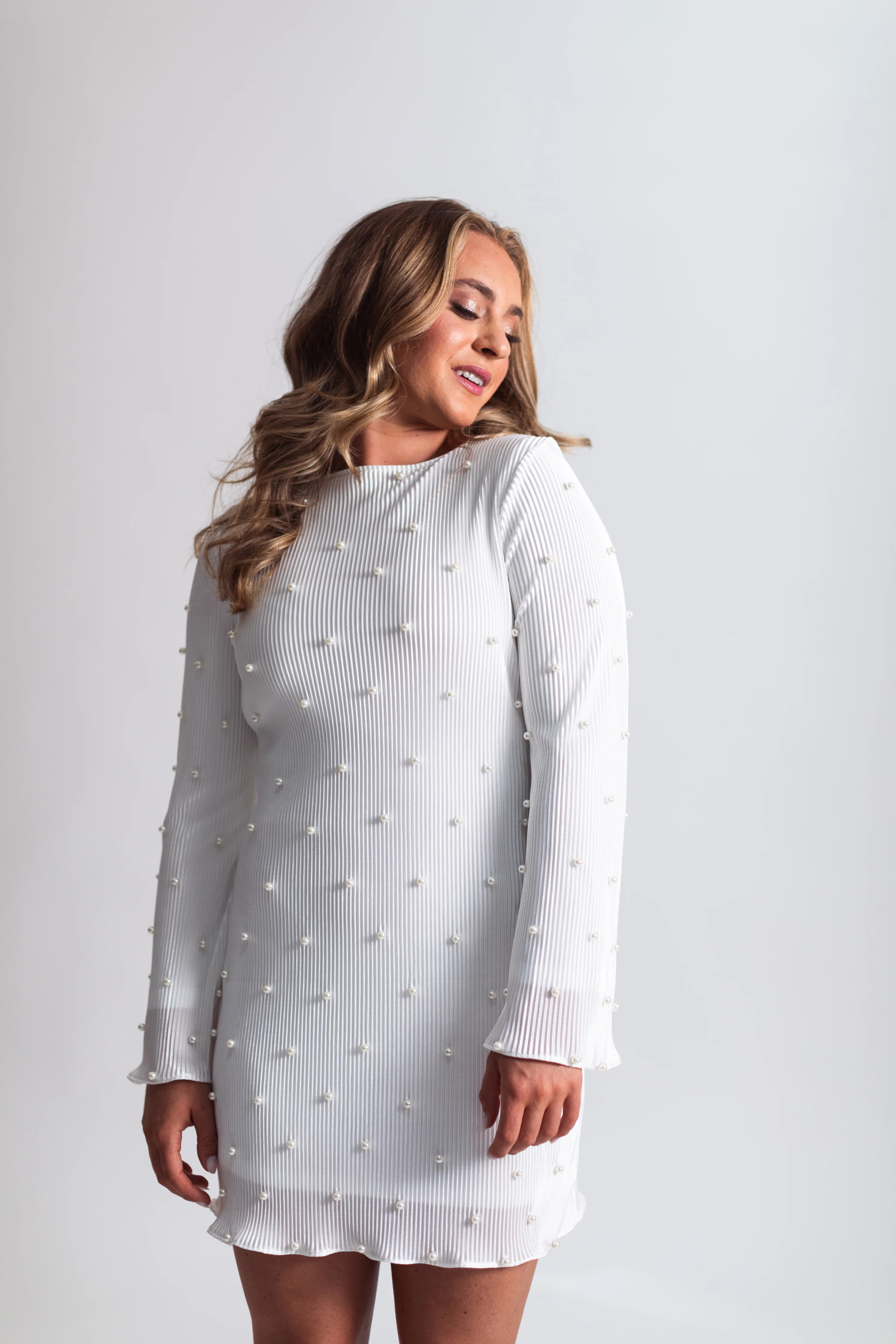 The Pearly Mini Dress | waverles
