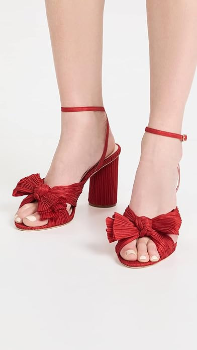 Loeffler Randall Women's Camellia Pleated Bow Sandals | Amazon (US)