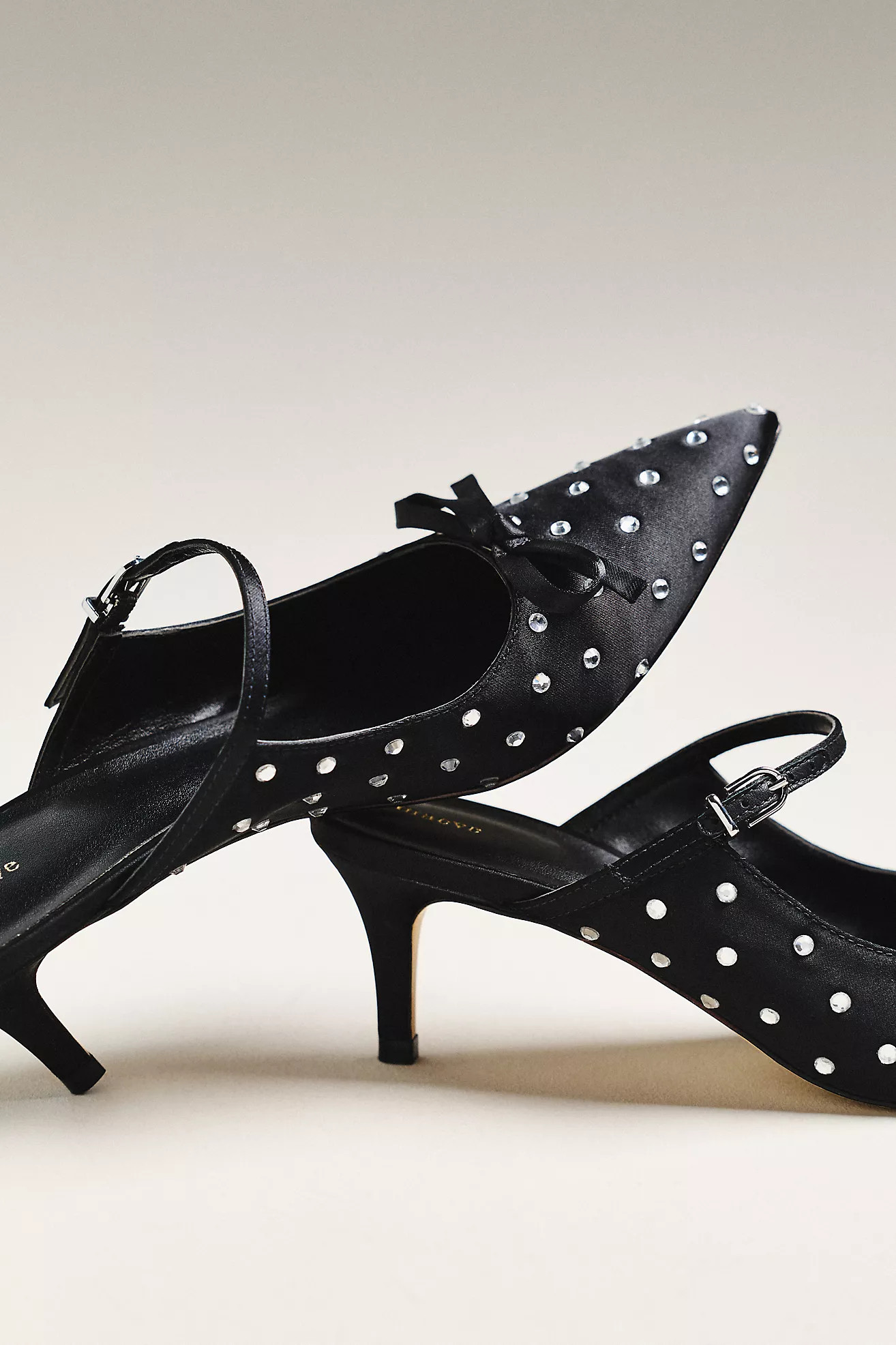 Maeve Bow Kitten-Heel Mules | Anthropologie (US)