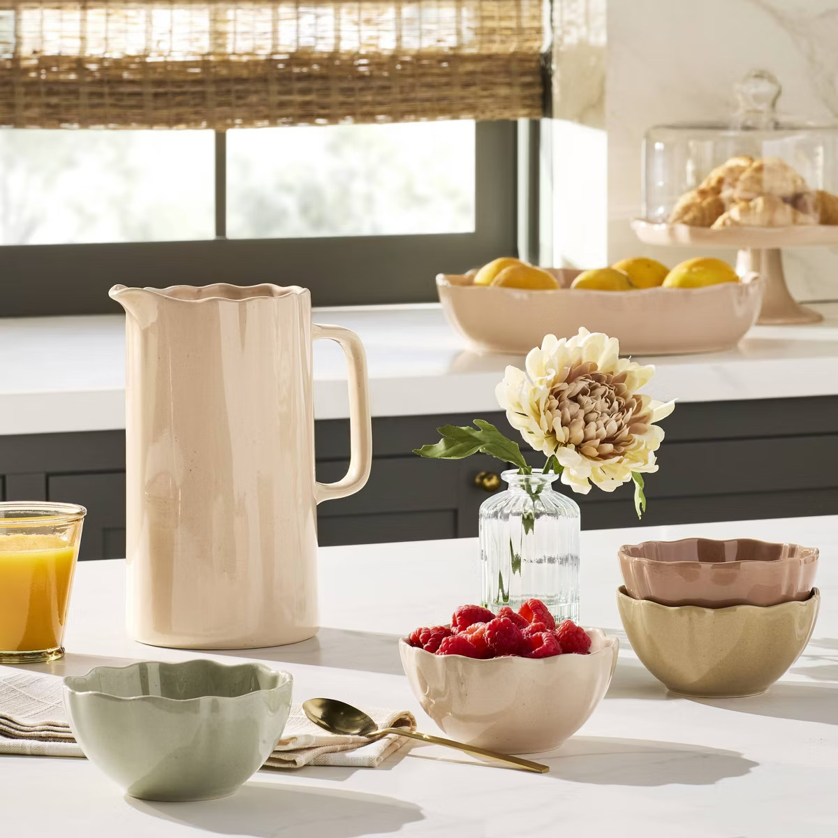 7.5" Mini Faux Tan Chrysanthemum Flower Arrangement - Hearth & Hand™ with Magnolia | Target