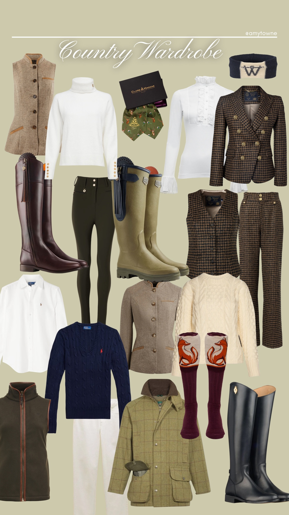 My country capsule wardrobe - the pieces I genuinely live in & love 🌿

These are my most-worn country styling staples that I absolutely love and get so much wear out of. If you look back through my images over the last few years, you’ll see the same pieces on repeat… and that’s exactly the point.

They’re beautiful, timeless and versatile- the kind of items that will never not have a place in my wardrobe! Easy to style, effortless to rewear, and always make me feel put together.

If you’re thinking of building your own capsule wardrobe, this is such a simple place to start 🫶🏻

I’ll link all the pieces I own in my stories and on my LTK but definitely save this for inspo 🤎 


#hollandcooper #fairfaxandfavor #joules

#LTKstyletip #LTKluxury #LTKwinter