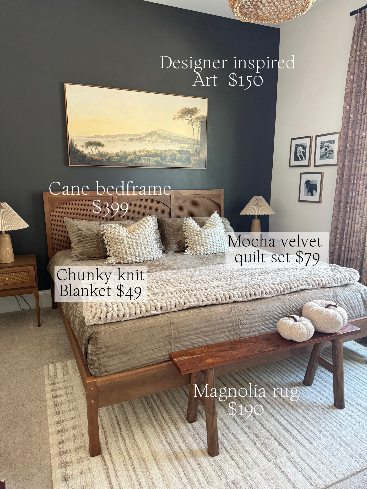 Sharing details of my guest bedroom with Yaul today! This velvet quilt set is under $80 and is a cozy dream!

#LTKHome