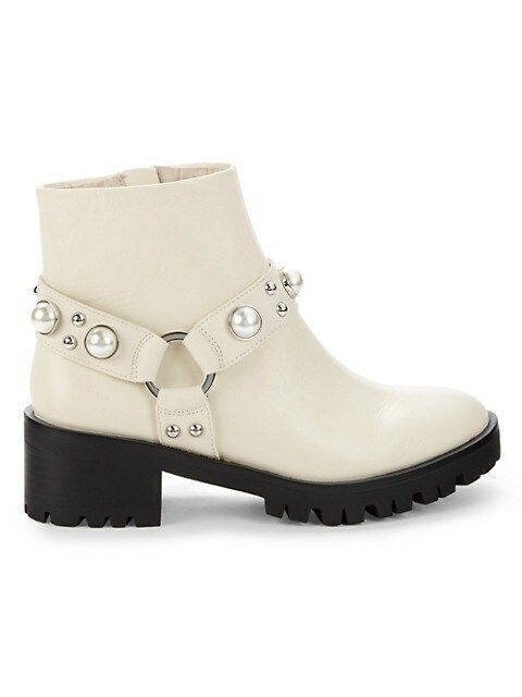 Karl Lagerfeld Paris Pixie Embellished Moto Booties on SALE | Saks OFF 5TH | Saks Fifth Avenue OFF 5TH (Pmt risk)