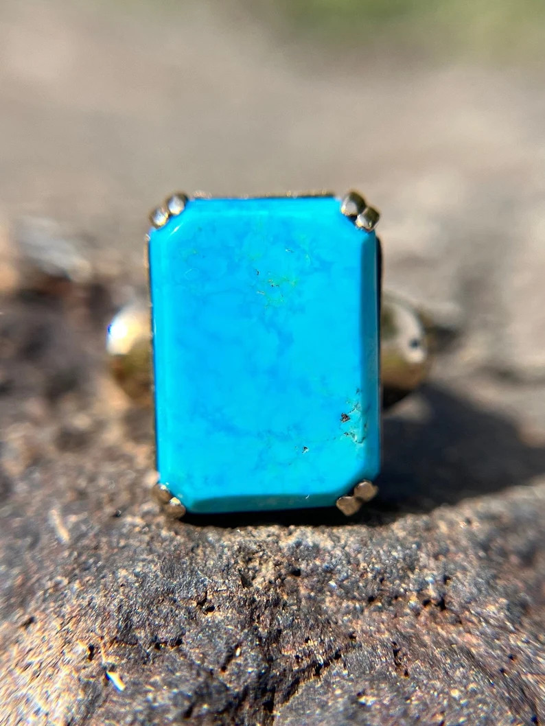 Antique Turquoise 10k Ring | Etsy (Global)