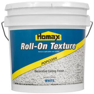 Homax 2 gal. White Popcorn Roll-On Texture Decorative Ceiling Finish 2418 - The Home Depot | The Home Depot