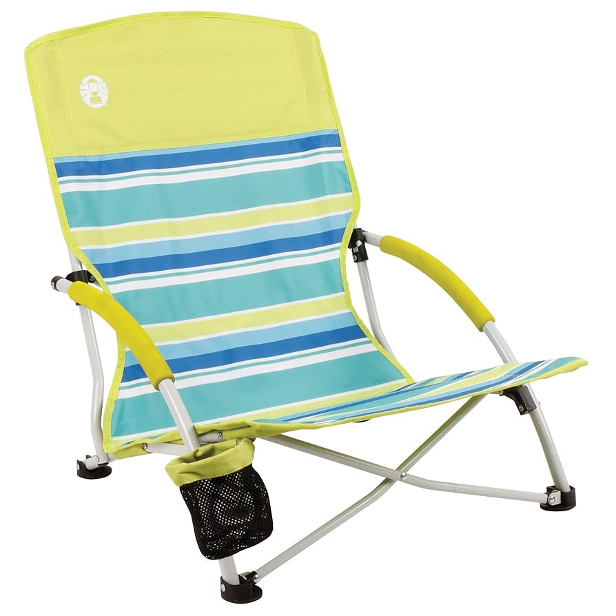 Coleman Utopia Breeze Lightweight Beach Chair with Cup Holder, Comfortable Portable Outdoor Chair... | Amazon (US)