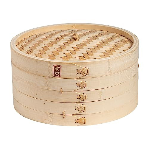 Joyce Chen 2-Tier Bamboo Steamer Baskets, 12-Inch | Amazon (US)