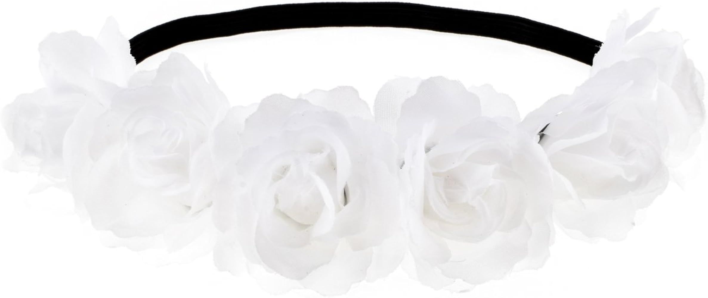 Accesyes Flower Headband Rose Crown Women Festival Floral Wreath for Photograph | Amazon (US)