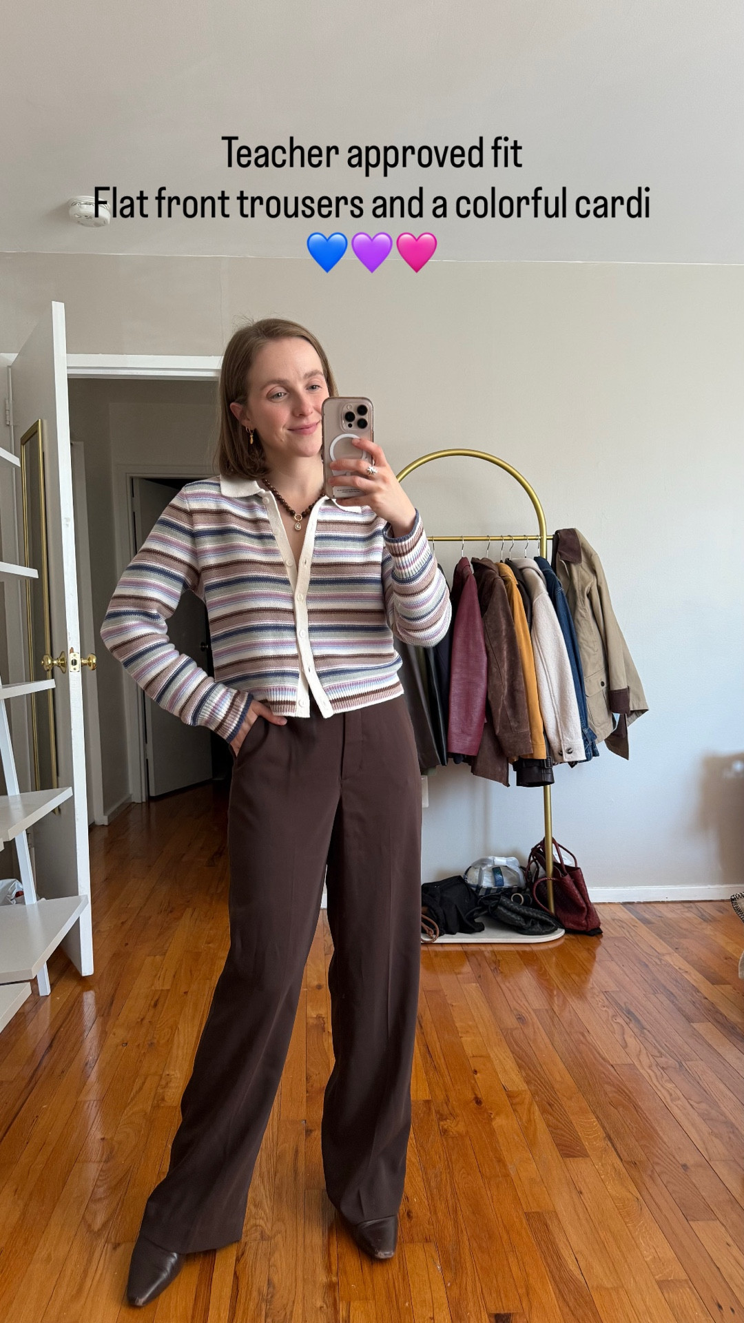 Abercrombie teacher approved look
0 30 inch quince trousers on sale!
Small cardigan on sale w/ code AFKATHLEEN 


#LTKPetite #LTKootd #LTKSaleAlert