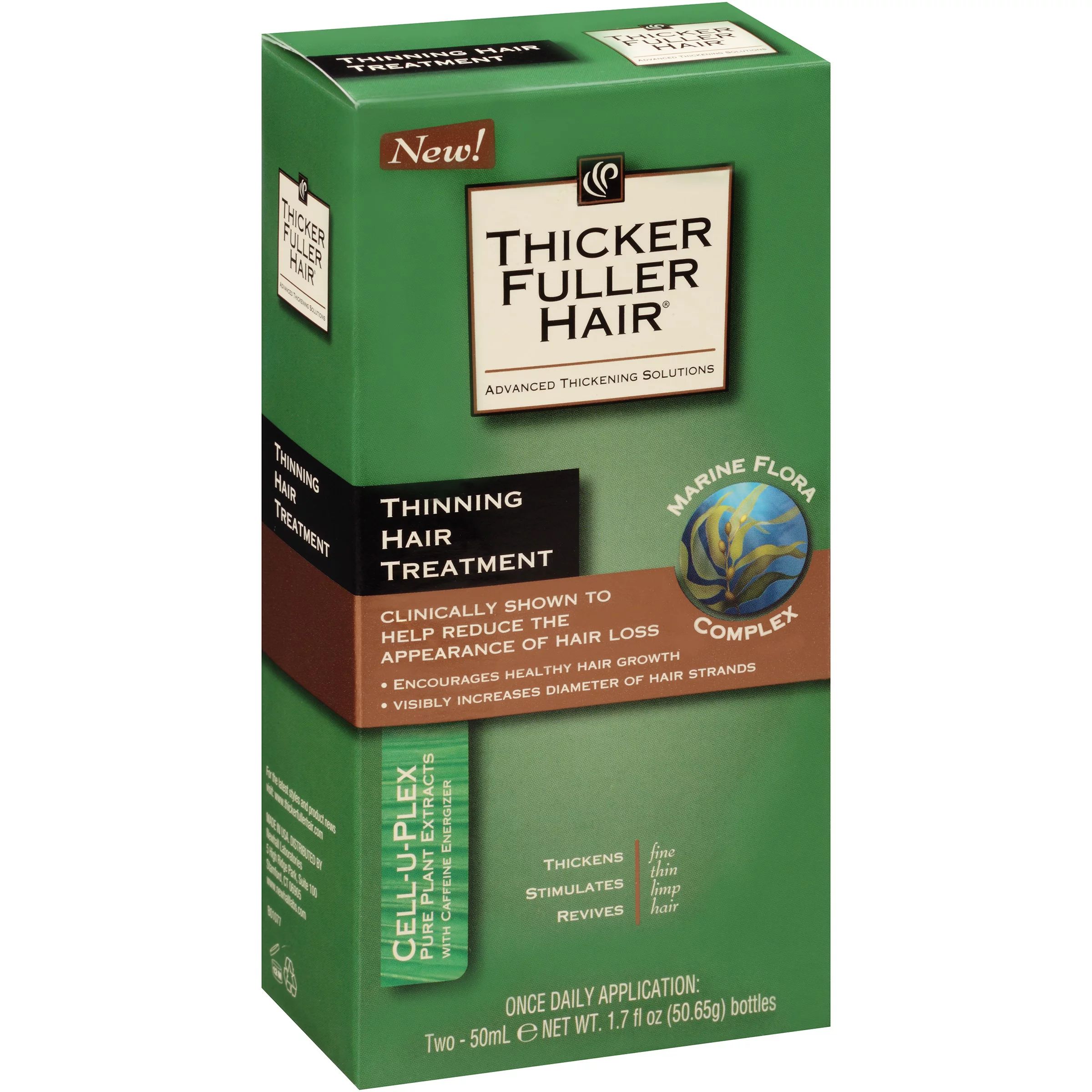 Thicker Fuller Hair® Thinning Hair Treatment 2-1.7 fl. oz. Bottles | Walmart (US)