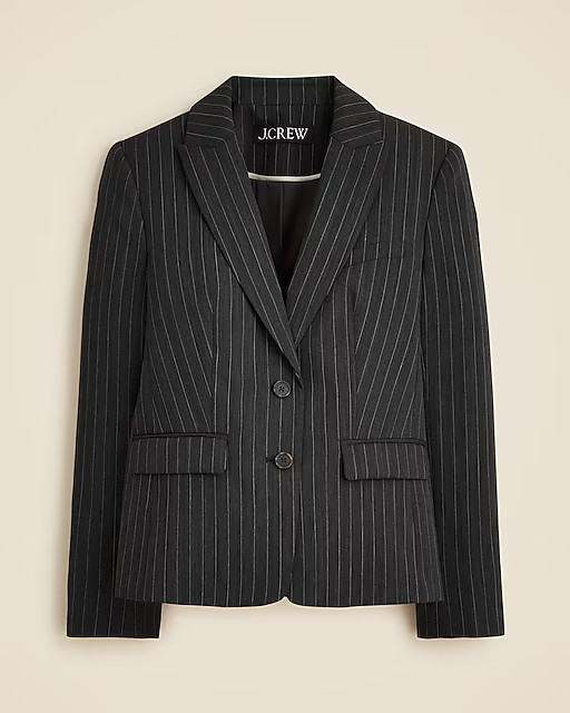 École blazer in striped Italian gauzy wool blend | J. Crew US