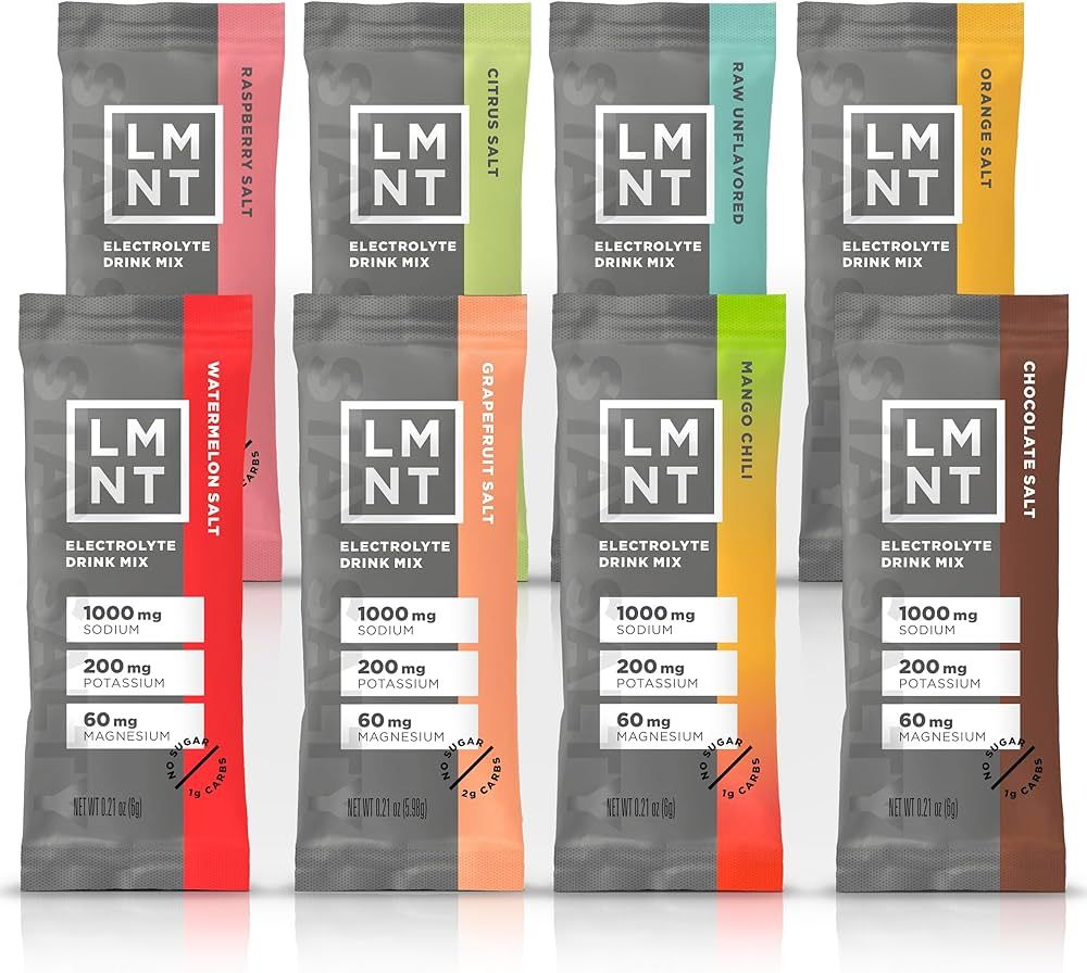 LMNT Zero-Sugar Electrolytes - Sample Pack - Hydration Powder Packets | No Artificial Ingredients... | Amazon (US)