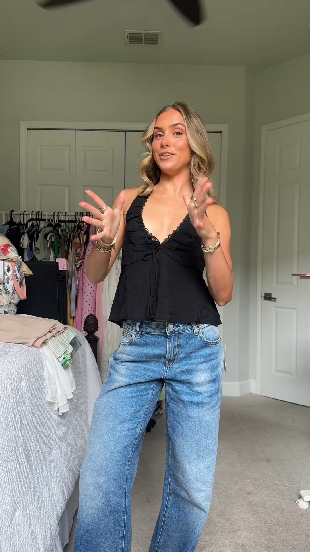 PacSun outfit! My top is PacSun size XS Beverly and Beck Zara Halter Top and my jeans are Pacsun Casey low rise baggy jeans size 25. 

#lowrisejeans #lowrisebaggyjeans #pacsun #pacsunjeans #pacsundenim #denimjeans #pacsunhaul #pacsunfinds #denimtryon #jeanstryon #lowrisedenim #lowrisejeansarecute pacsun, pacsun denim, pacsun jeans, denim jeans, blue jeans, low rise jeans, low rise pants, trendy fashion, trendy outfits

#LTKSaleAlert #LTKFindsUnder50 #LTKStyleTip