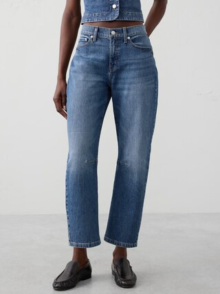 Barrel Mid-Rise Jean | Banana Republic Factory